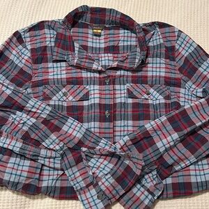 Eddie Bauer Travex Plaid Shirt- like new! Size L